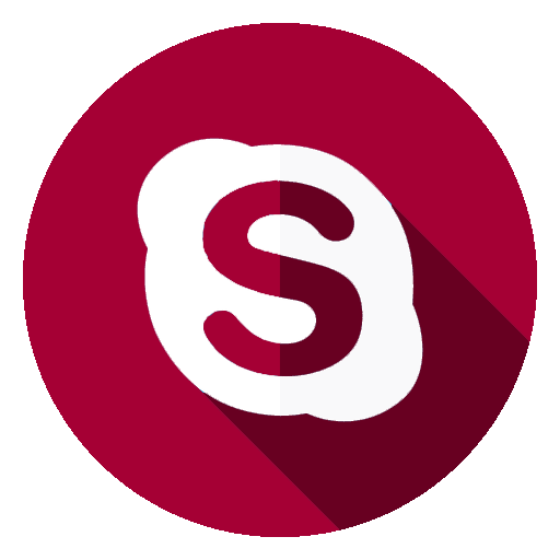 Red Skype Logo